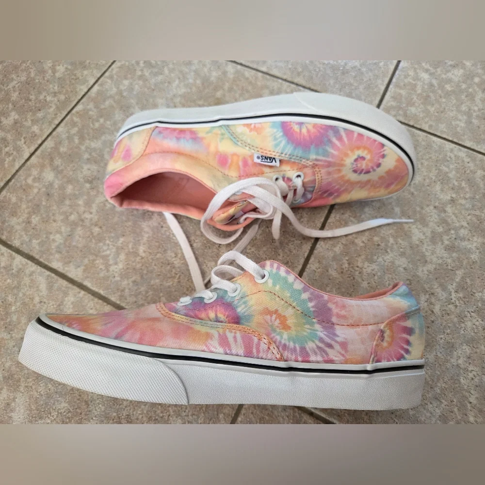 Vans Multicolor Tie-Dye Sneakers Sz 9 - Picture 4 of 6